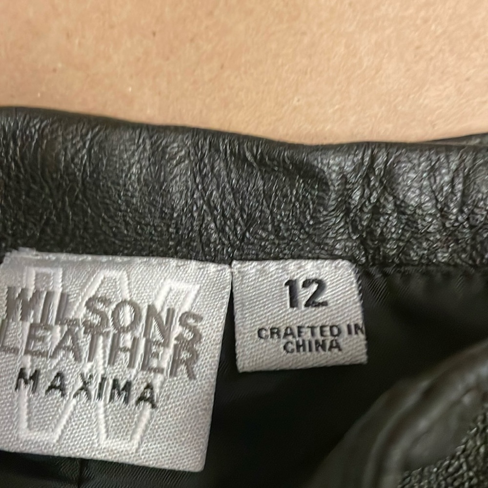 Wilson vintage leather short shorts